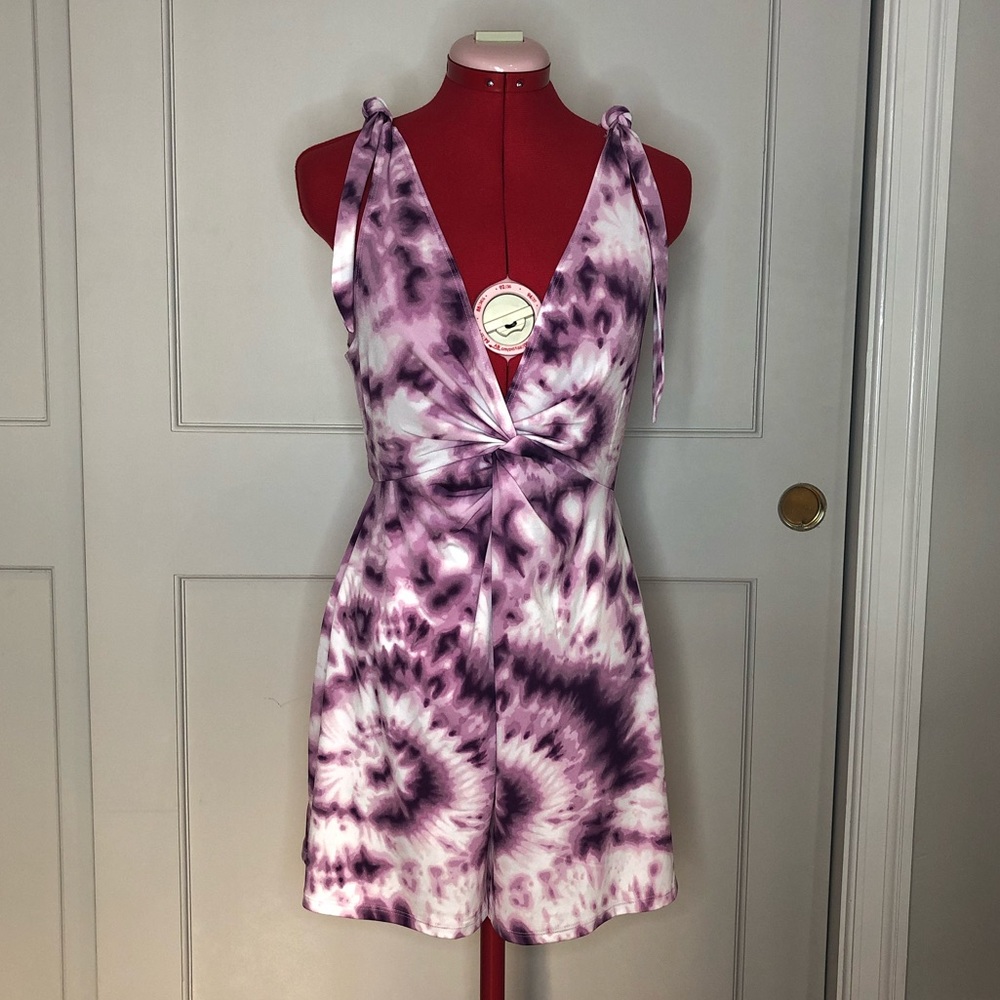 BCBGeneration Tie Dye Lavender Romper Size S